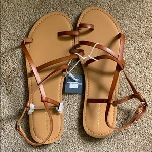 Brown strap sandals